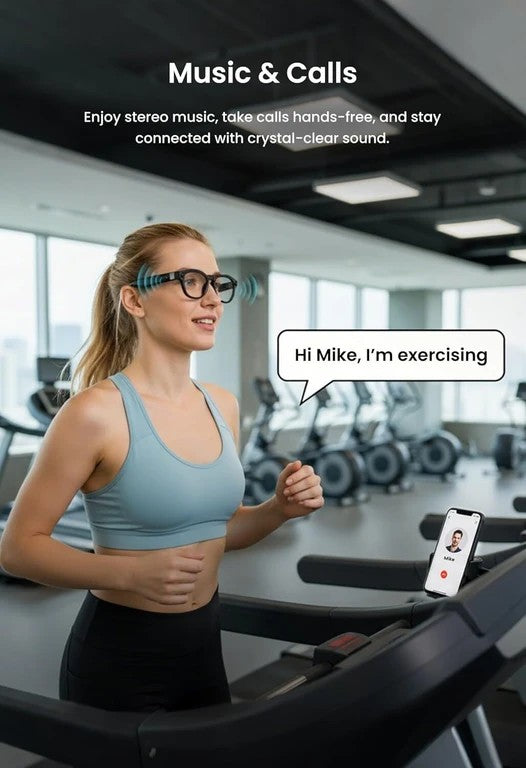 AI Smart Glasses with 8MP Camera | Smart Recording Glasses
Description: