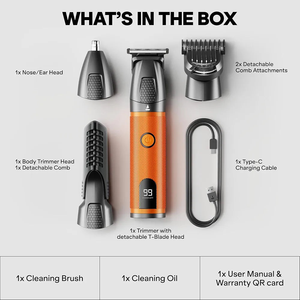 boAt K100 Trimmer for Men – Stylish & Easy-to-Use Grooming Trimmer