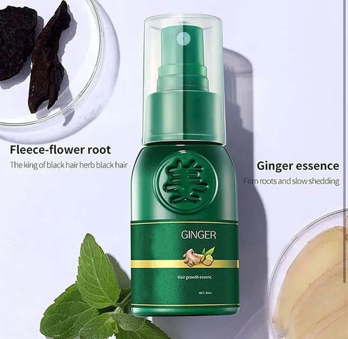 100% natural Ginger Hair Growth Care Spray –buy 1 get 1 free order today (MAN/WOMAN) Lightweight Scalp &amp; Hair Care (No side-effects)