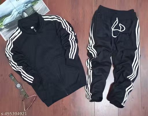 Adidas Premium Track Suit for Men And woman| Stylish &amp; Comfortable Sportswear(Black)